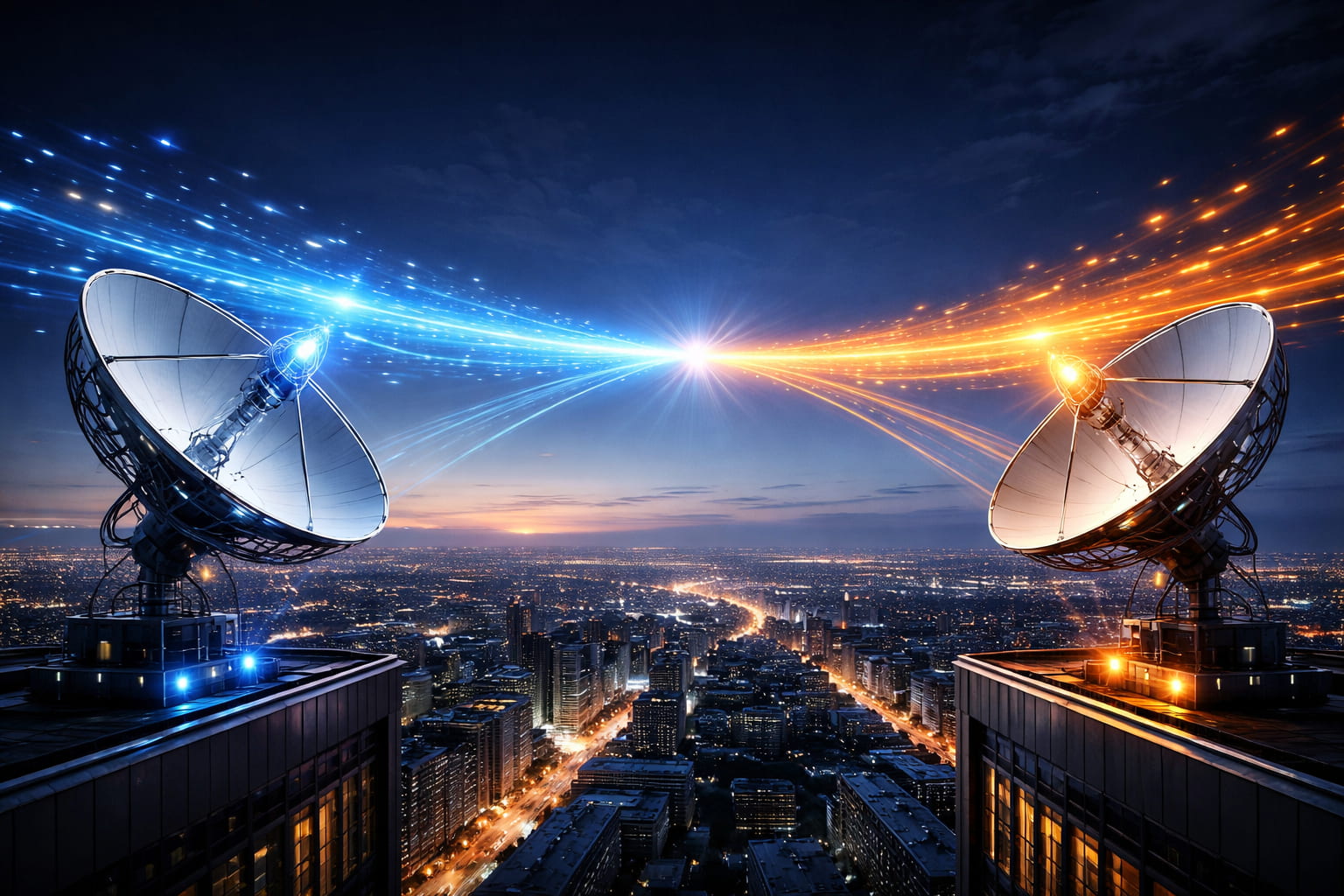 Metro İnternet fiber optik altyapı ve veri merkezi bağlantısı görseli
