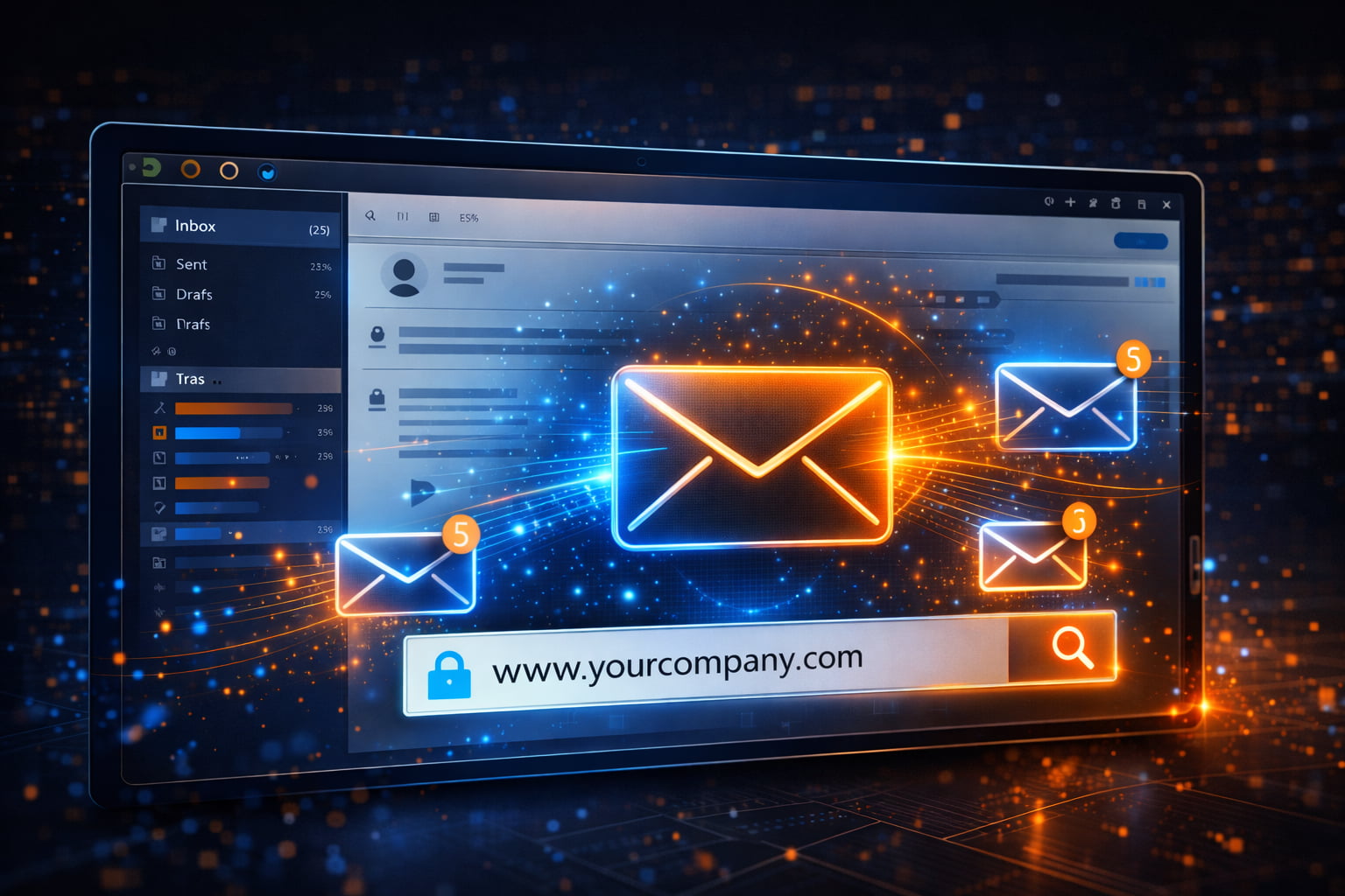 Kurumsal mail altyapısı e-posta sunucusu görseli