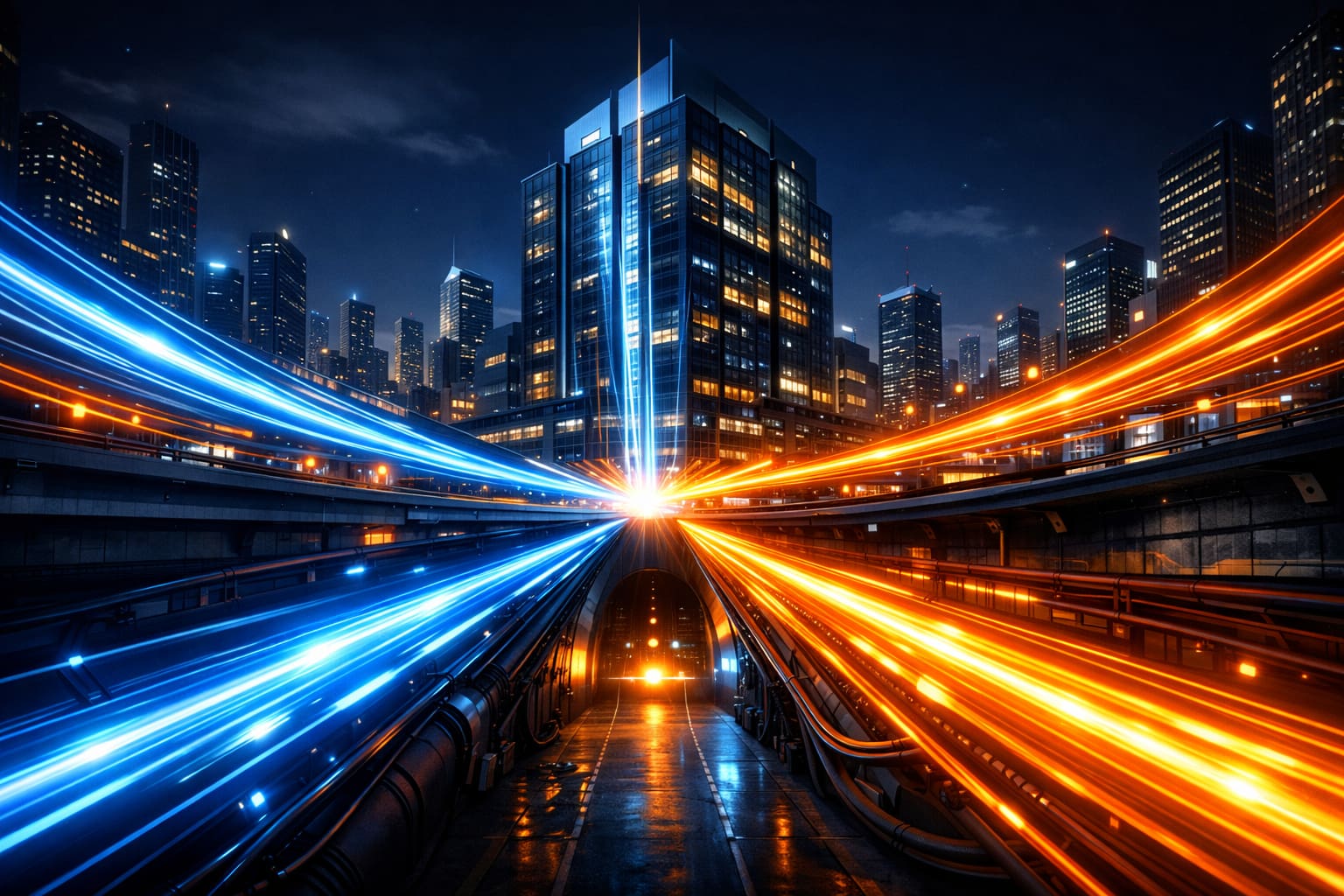 Metro İnternet fiber optik altyapı ve veri merkezi bağlantısı görseli