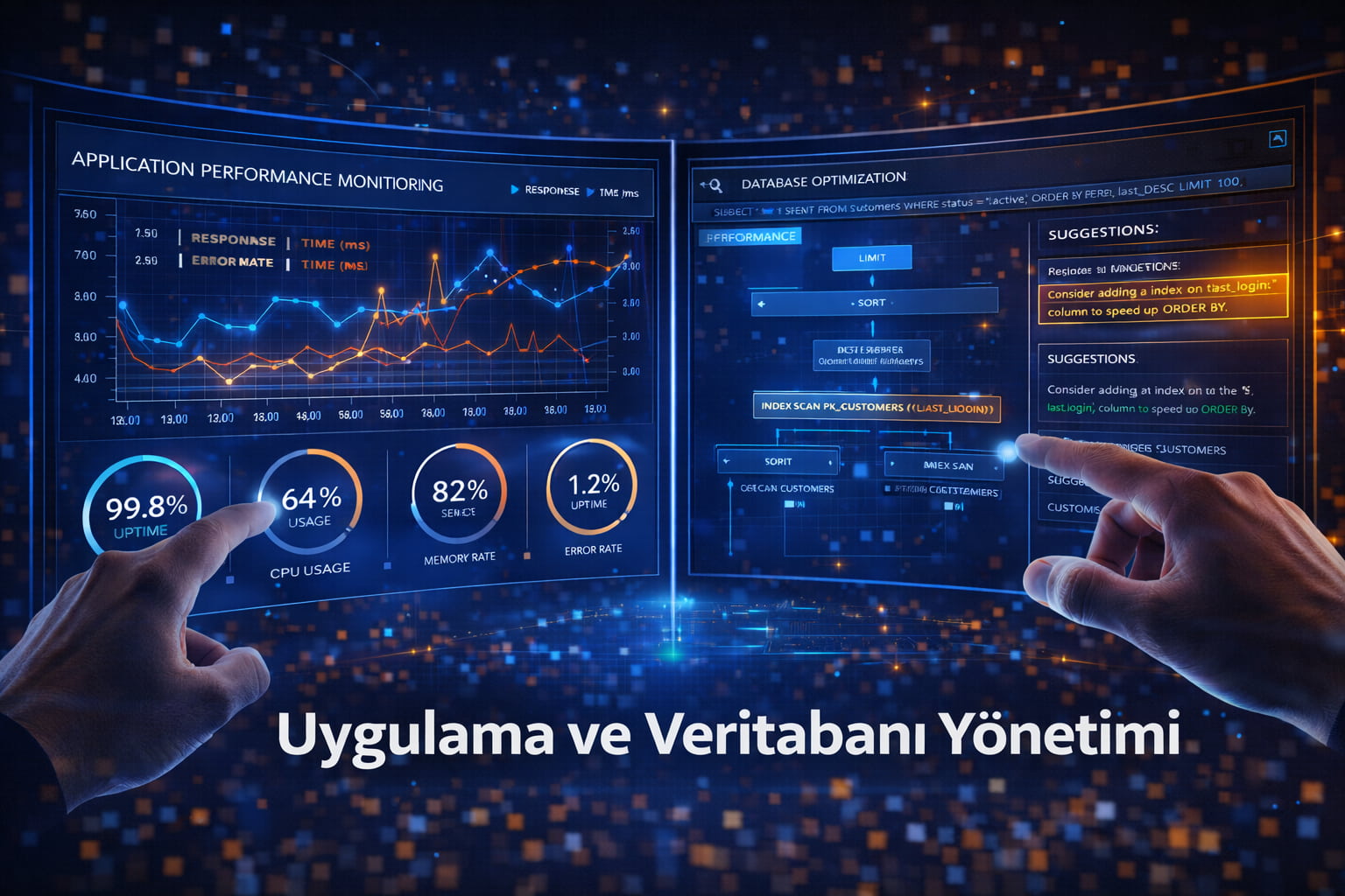 Uygulama veritabanı yönetimi middleware görseli