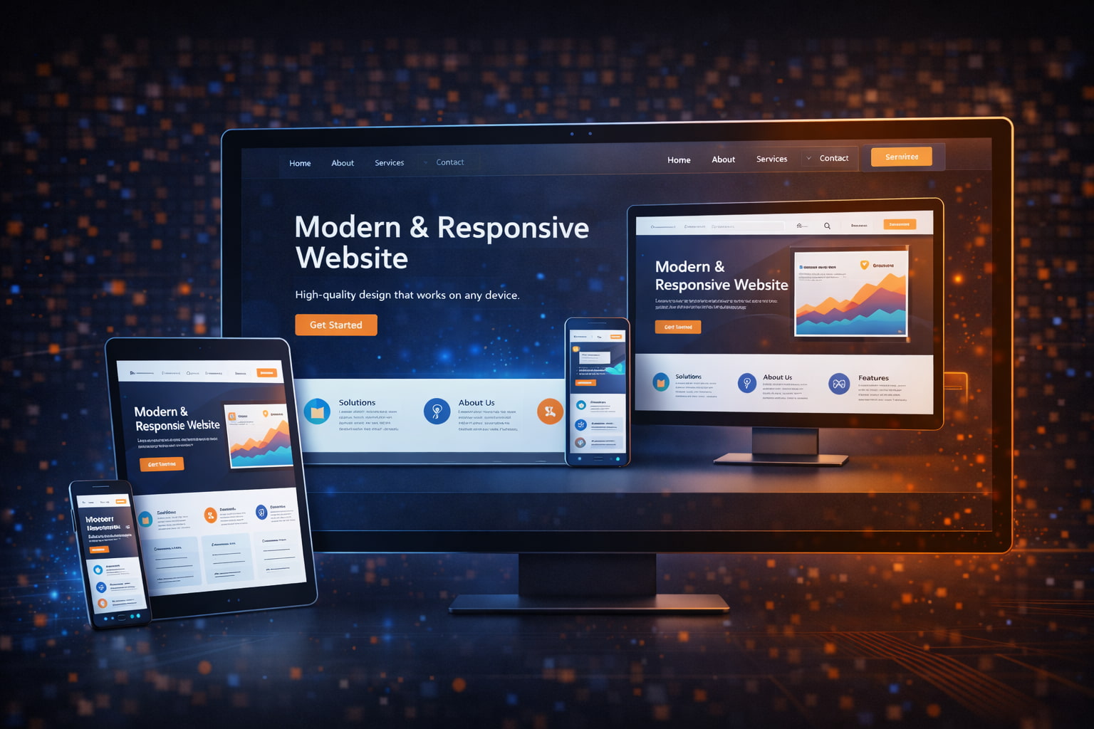 Kurumsal web sitesi tasarım ve geliştirme görseli