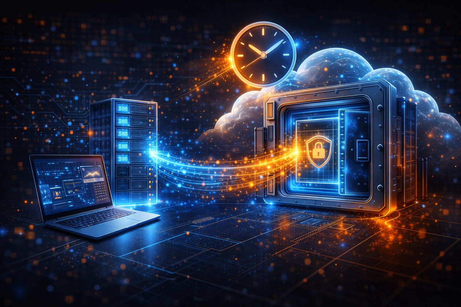 Yedekleme backup veri güvenliği altyapısı görseli